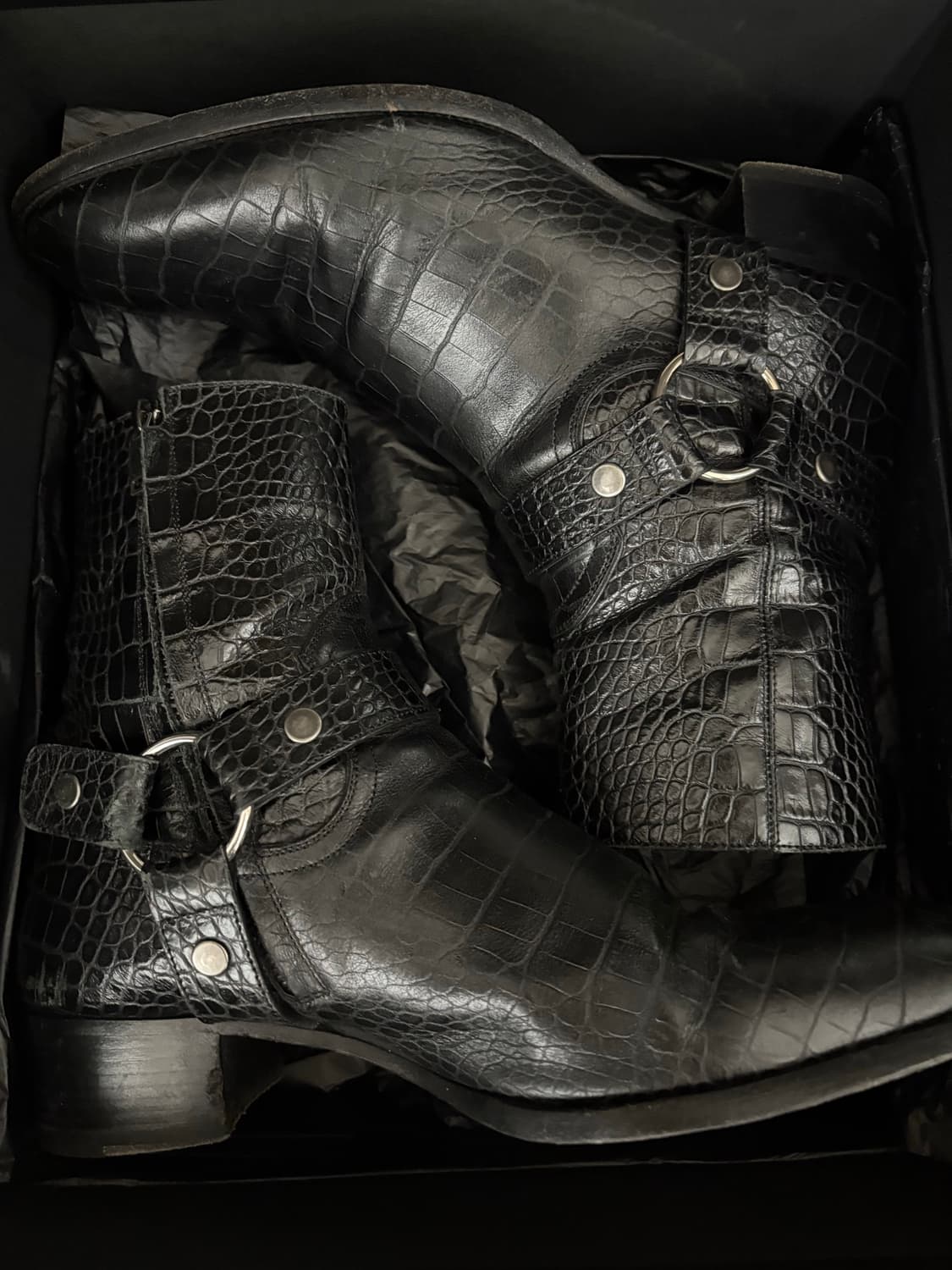 생로랑 크로커다일 하네스 부츠 상품이미지1