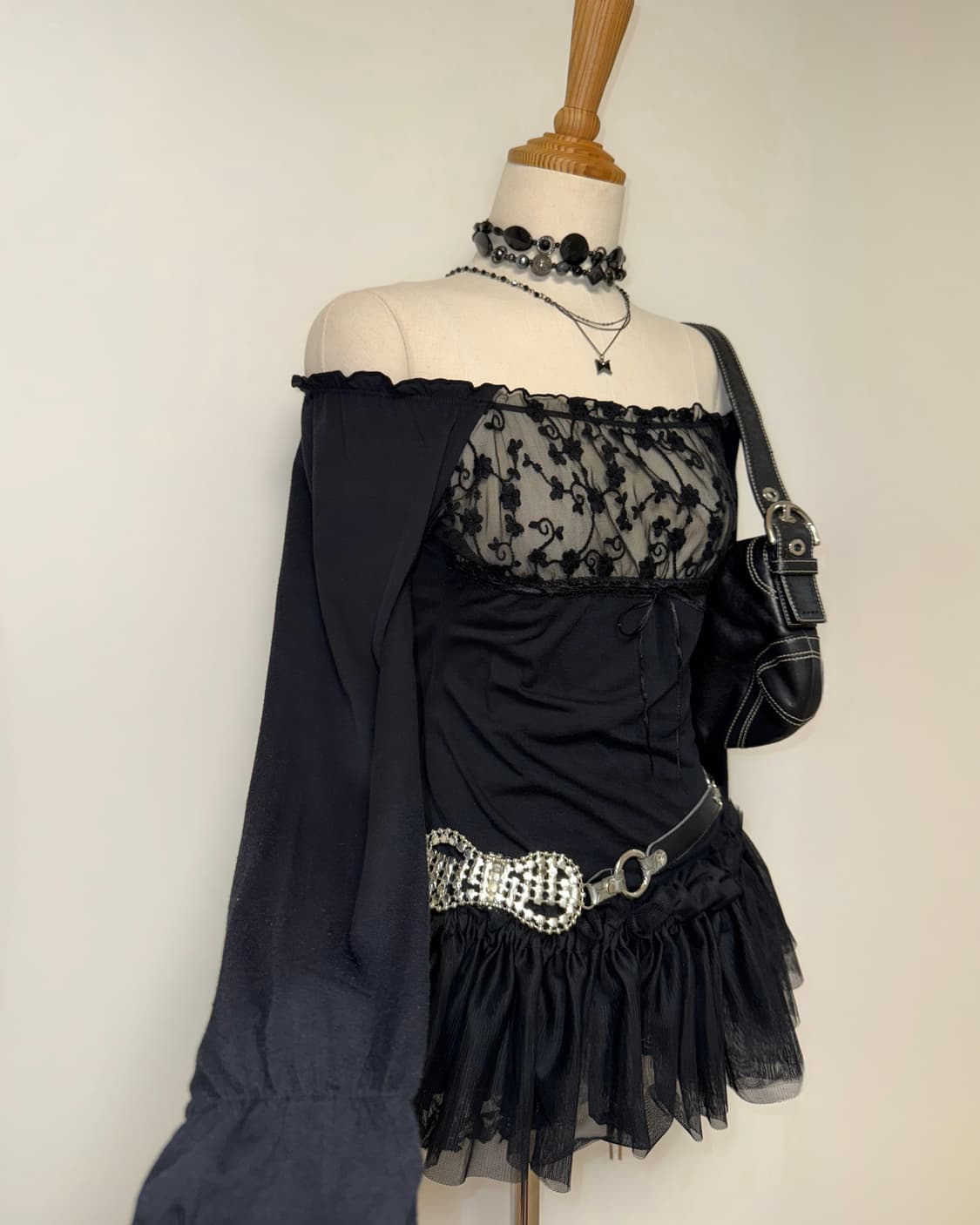 고스 페어리 시스루 데일리 블라우스 상품이미지3