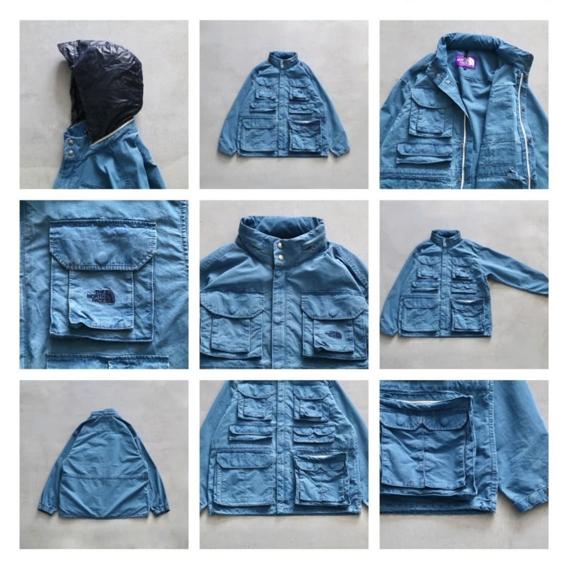 노스페이스 퍼플라벨 nanamica 인디고 필드자켓 xl 상품이미지4