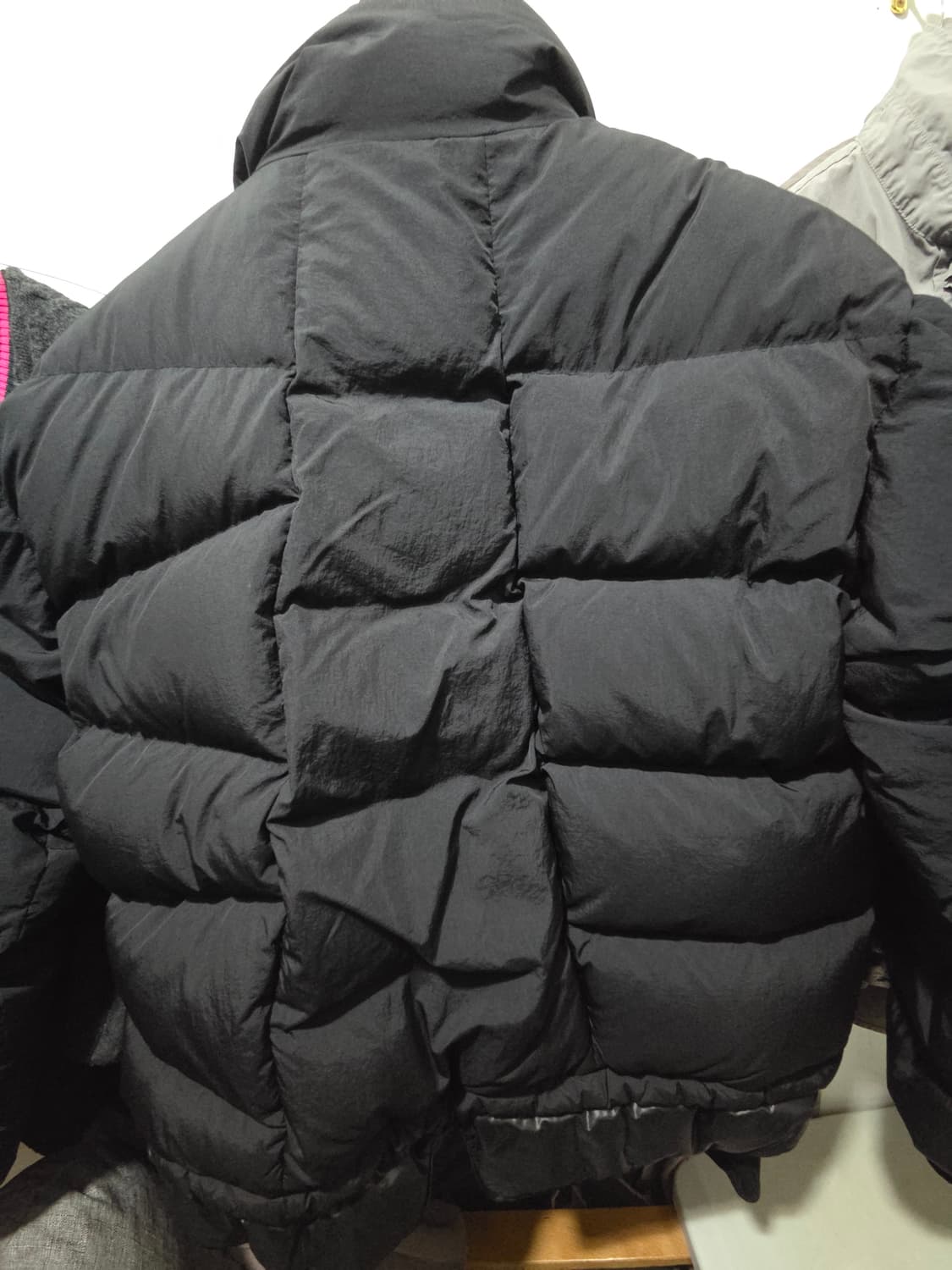 (m)언어펙티드 레이어드패딩 블랙  상품이미지5