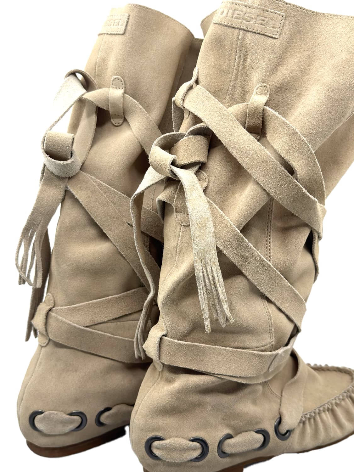 DIESEL  Suede Lace up Tall Boots/ 36 상품이미지6