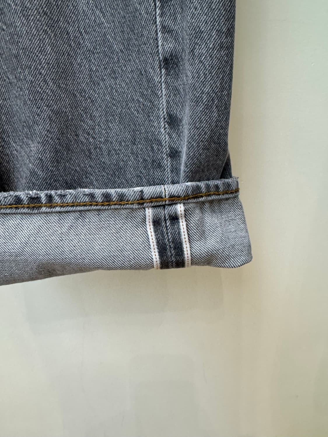 BEAMS x LEVI'S 501XX 슈퍼 와이드 데님 팬츠 워시드 블랙 상품이미지4