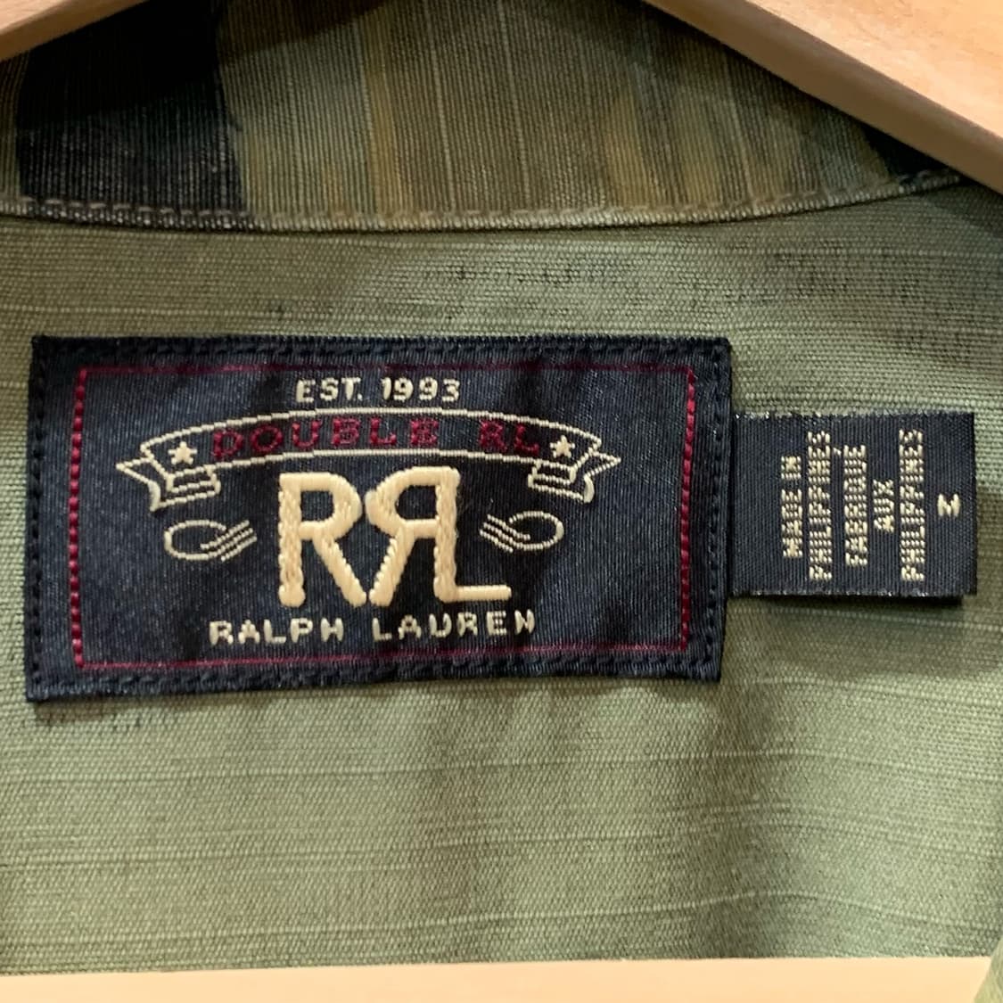 [M] RRL 립스탑 타이거카모 하프 오버셔츠 상품이미지4