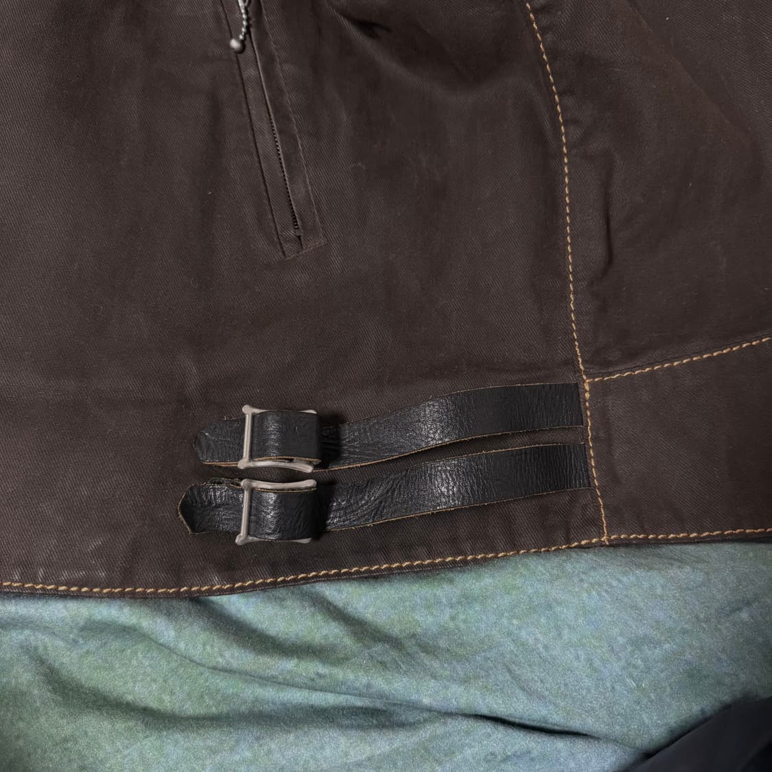 [L]준야와타나베x루이스레더 03AW 브라운 몰스킷 라이더 자켓 상품이미지7