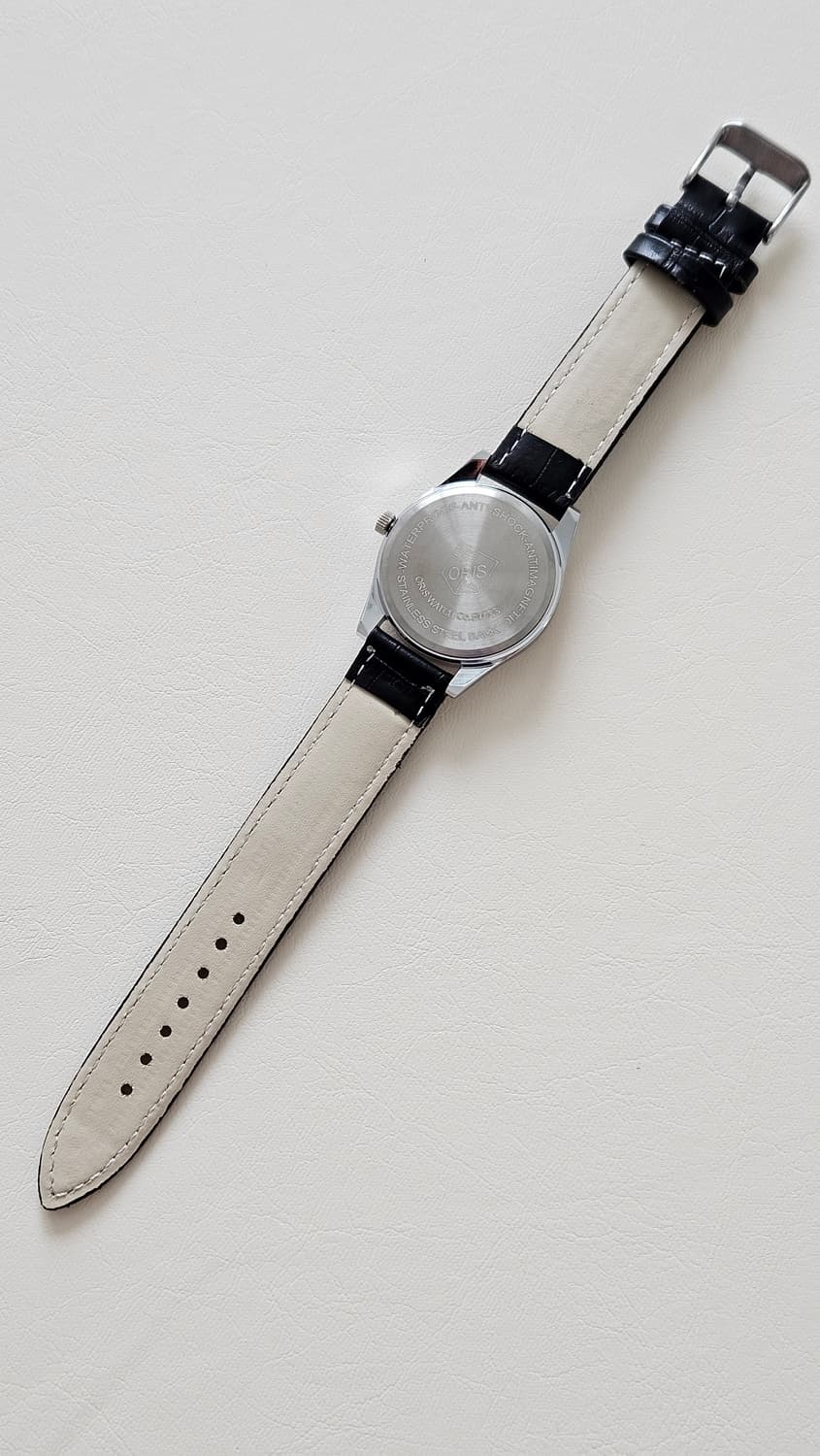 빈티지 오리스 와인판 가죽 수동시계 상품이미지6