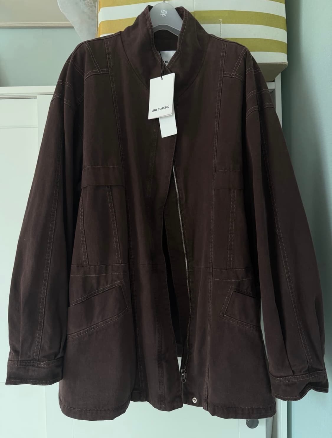 로우클래식 PIGMENT WASHED STITCH HARF JAKET 상품이미지6