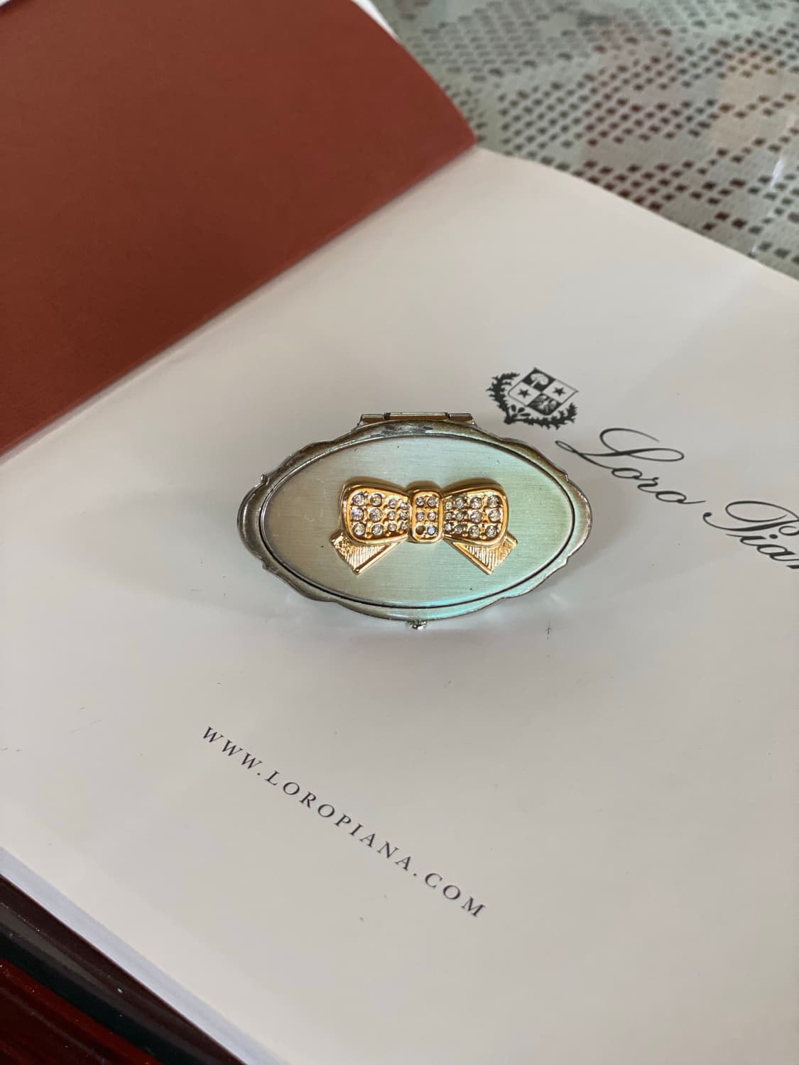 빈티지 레트로 립스틱 홀더 거울 콤팩트 상품이미지1