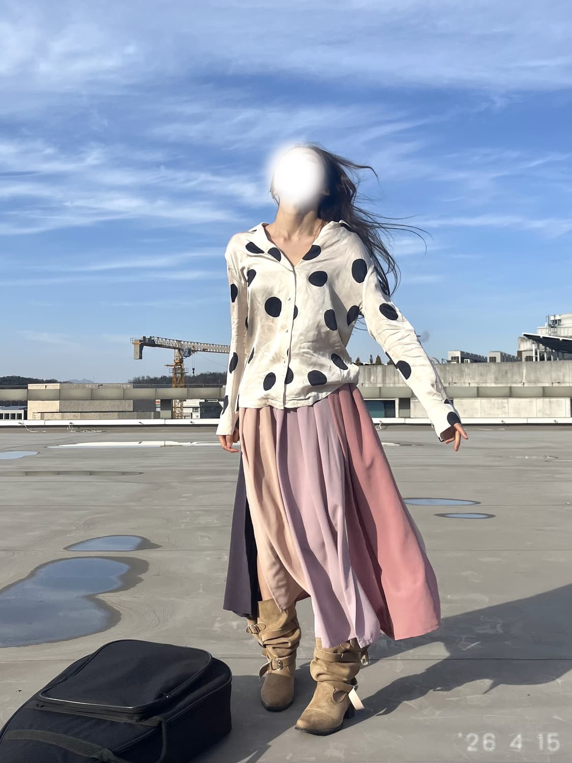 Color Block Skirt 컬러 블록 스커트 상품이미지3