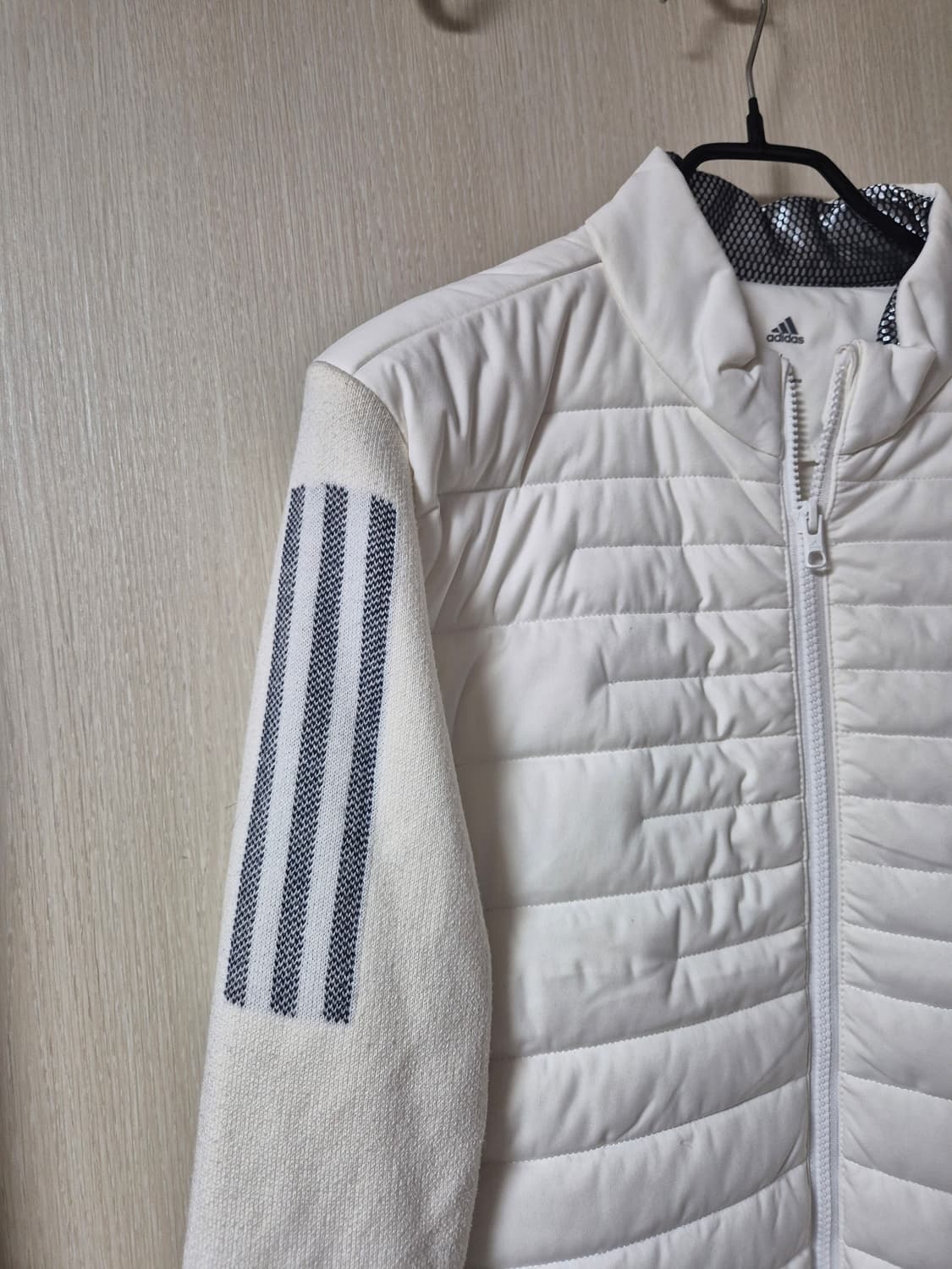 아디다스골프 다운패딩자켓 니트 소매 방풍자켓 100 상품이미지4