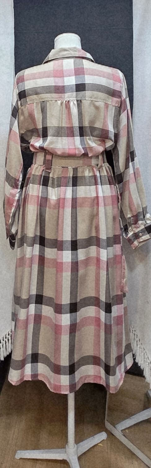 일본 봄체크원피스 상품이미지2