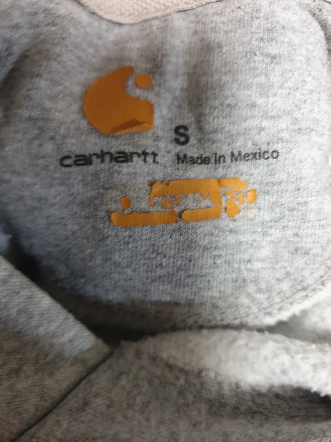 칼하트 미드웨이트 오리지널 기모 후드티 그레이 (S) 상품이미지3