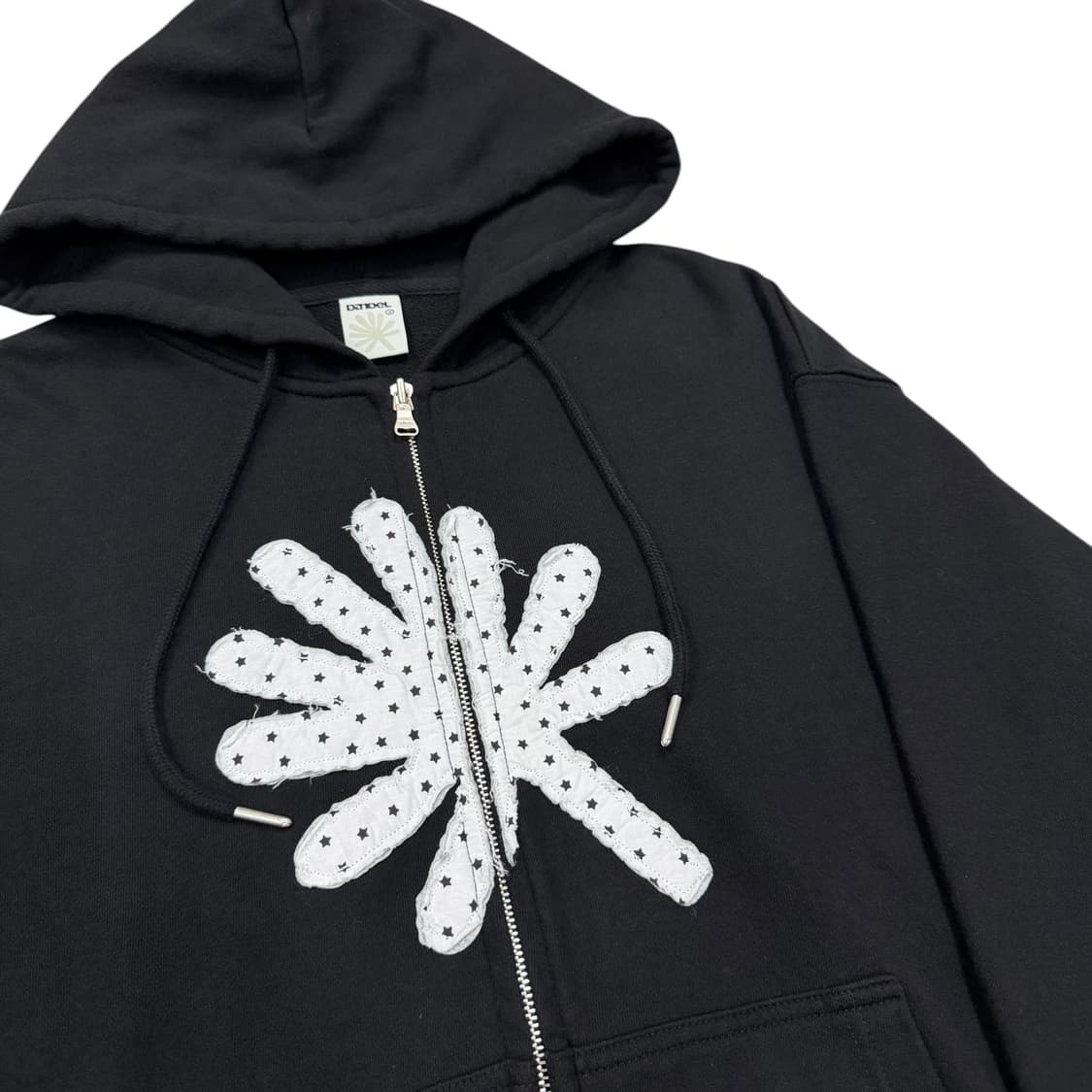 단델 DD 심볼 아플리케 블랙 후드집업 자켓 2 상품이미지2