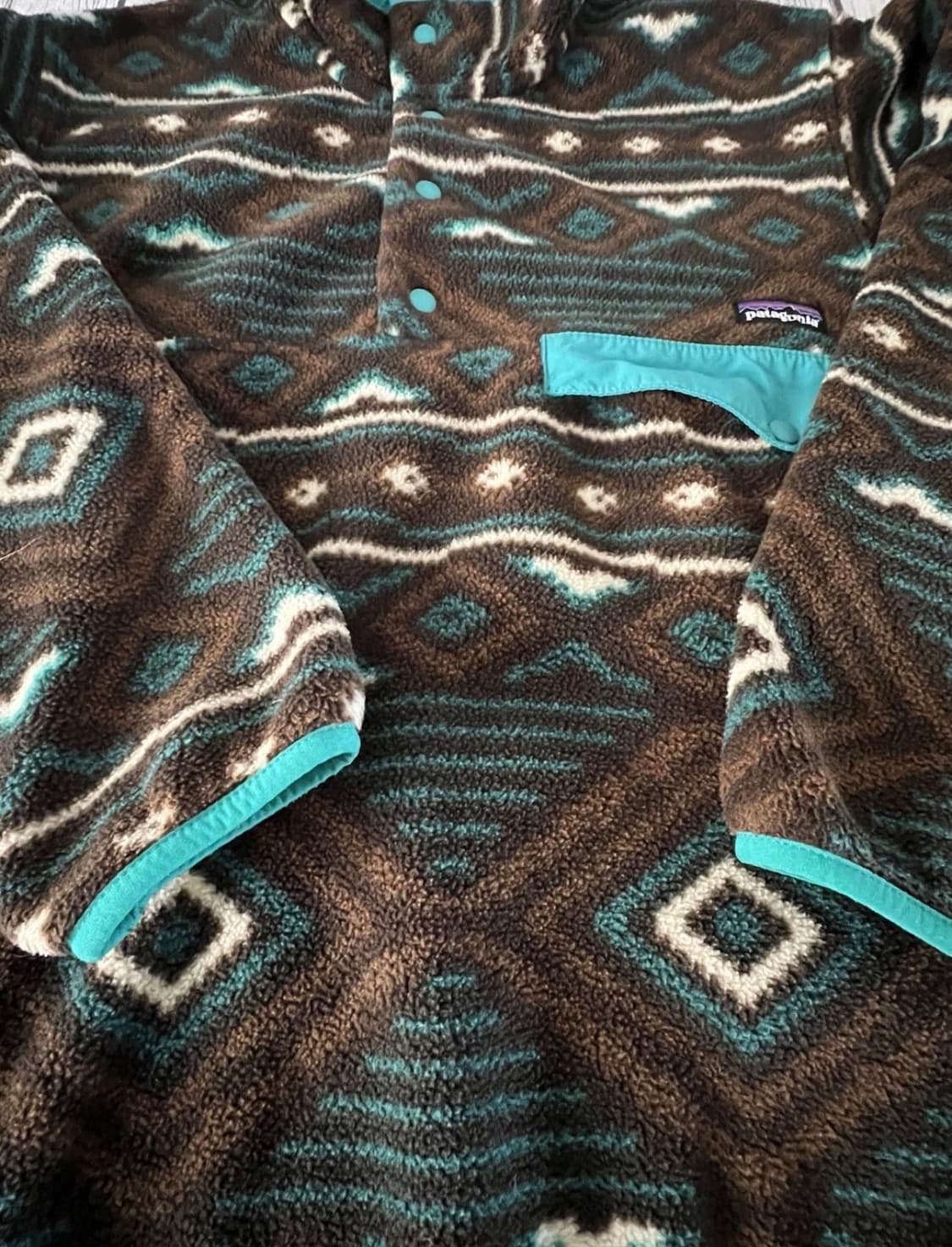 Vintage 파타고니아 아즈텍 신칠라 풀오버   XL 상품이미지2