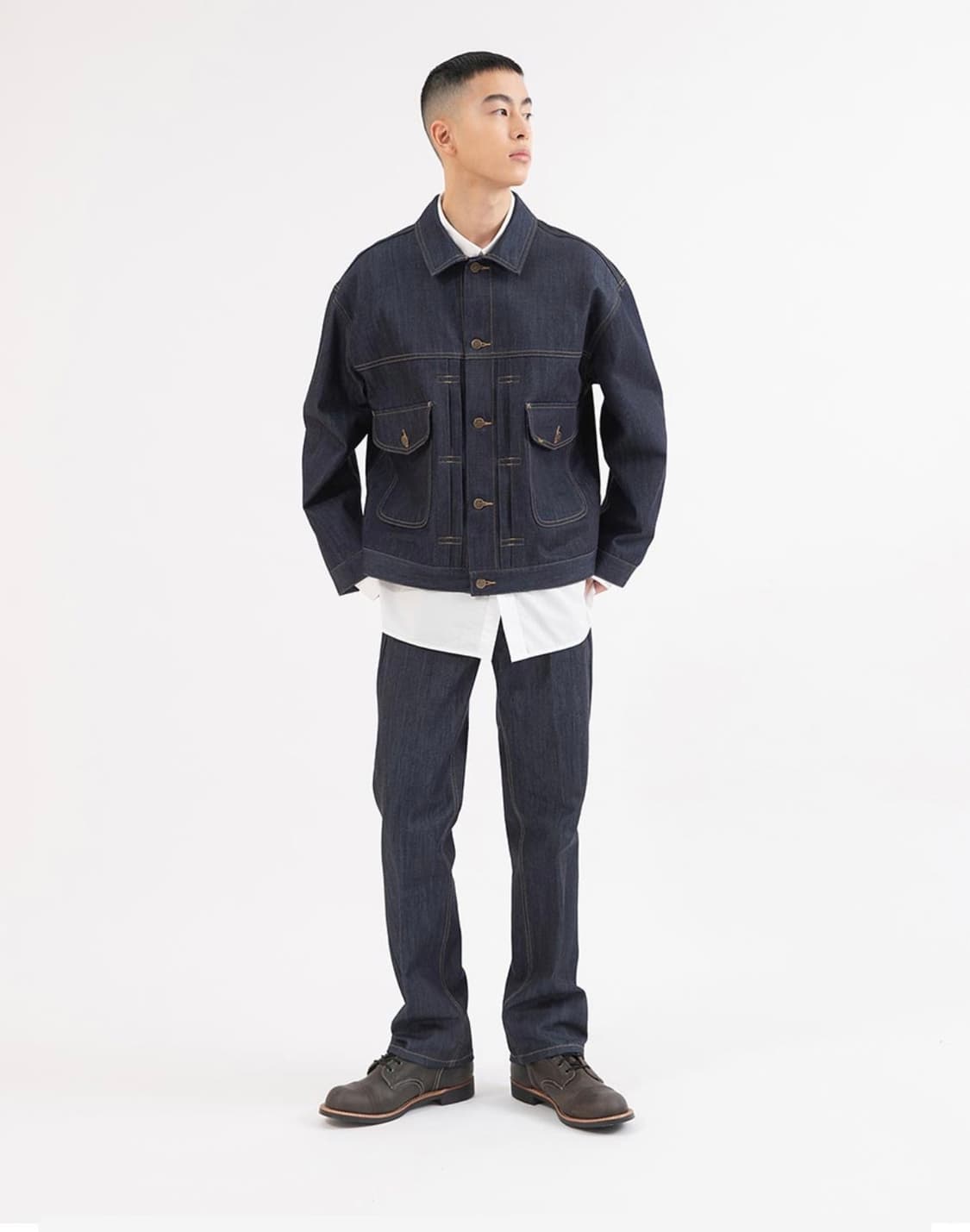 Lee 리 코듀라 RAW 데님 셋업(인디고 로우) 상품이미지3