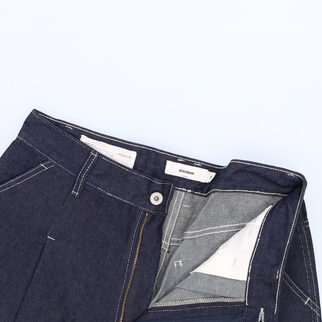 [M] 제로 와이드 데님팬츠 청바지 1208H2 상품이미지3