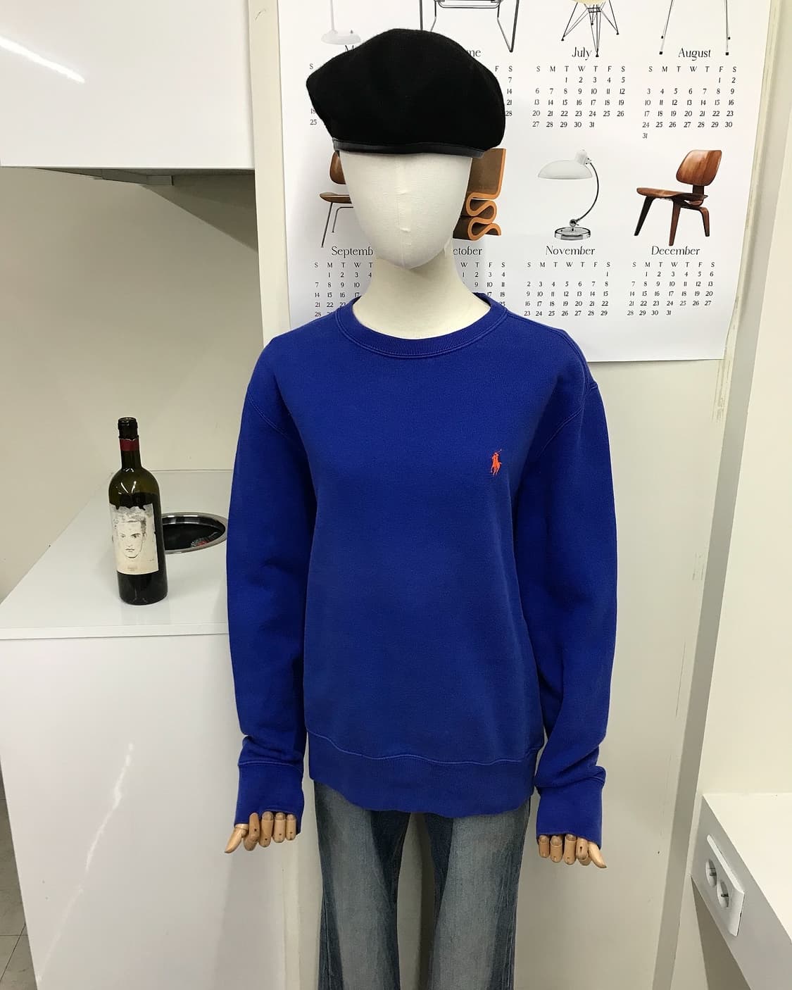 폴로 코발트블루 맨투맨 상품이미지6