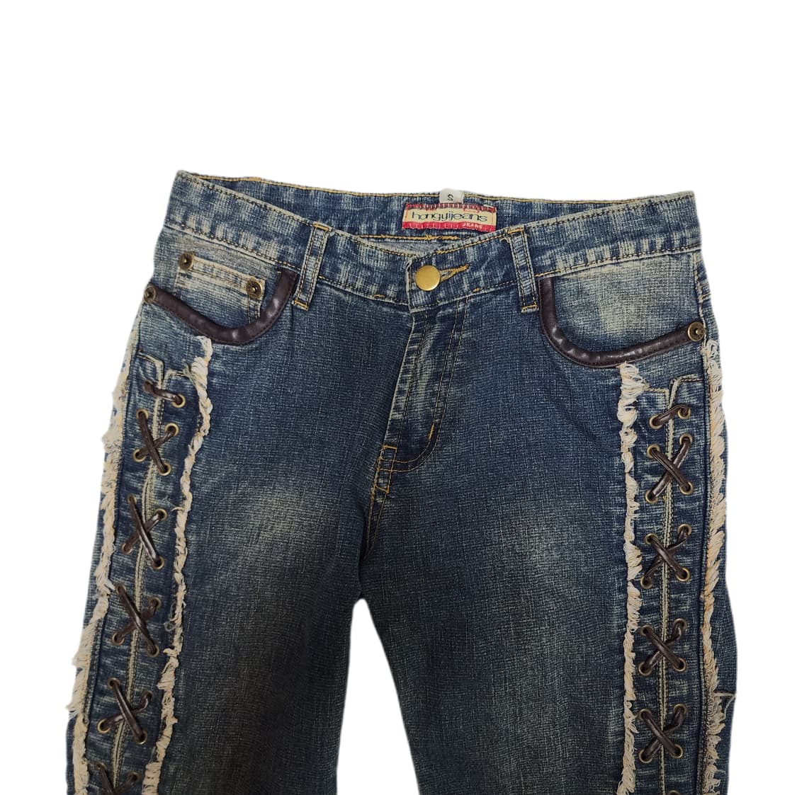 빈티지 Y2k 갸루 나나 부츠컷 플레어 데님팬츠 상품이미지1