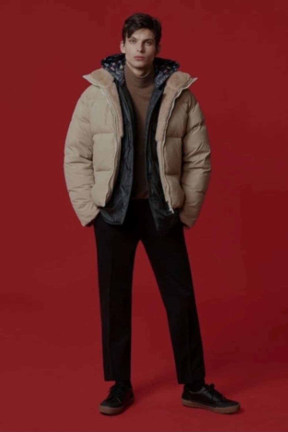 커스텀멜로우 새드스마일 다운 숏패딩 상품이미지2