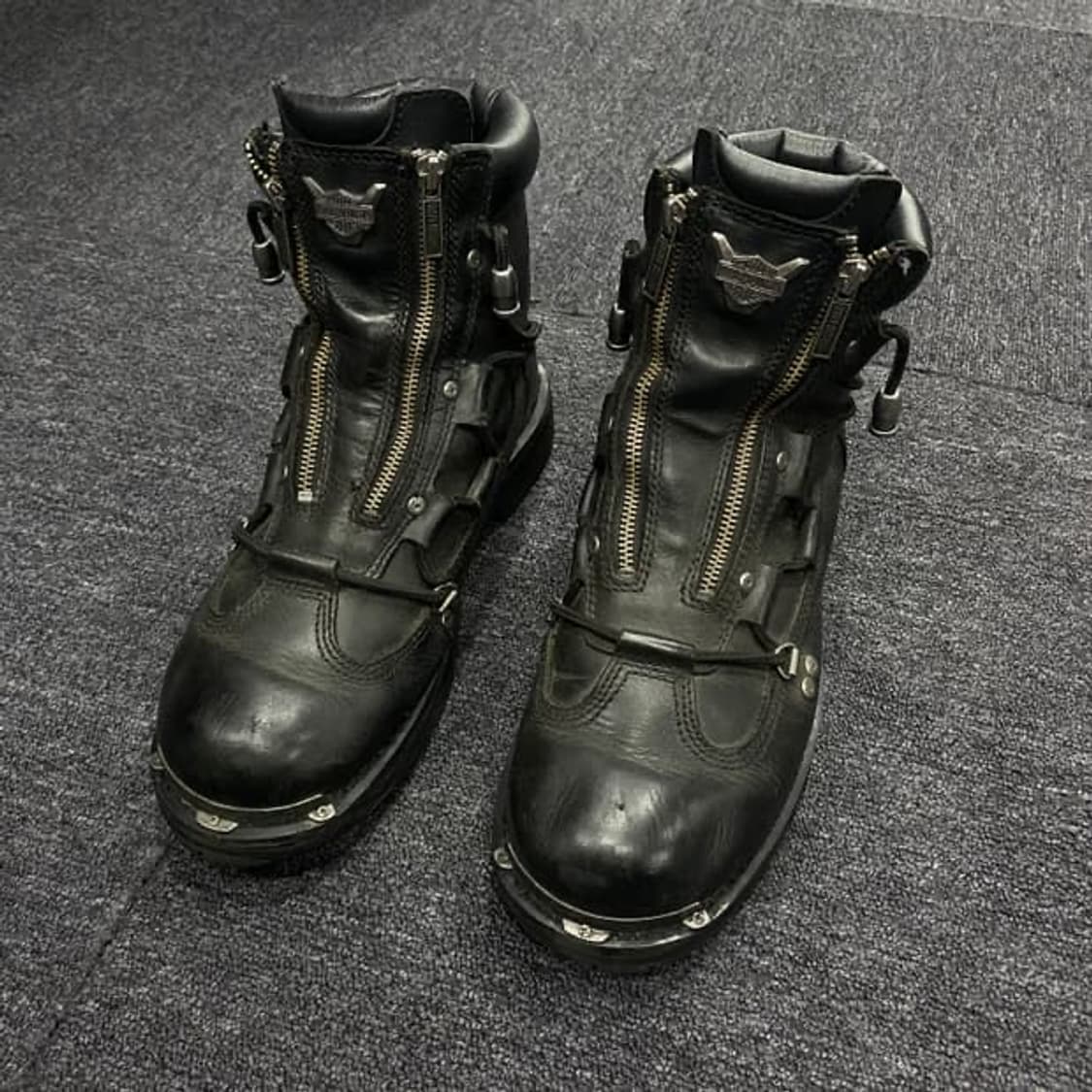 할리데이비슨 블랙 가죽 부츠 220 상품이미지1