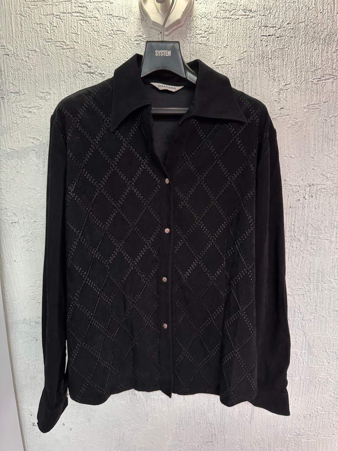gothic style argyle pattern shirt   상품이미지6