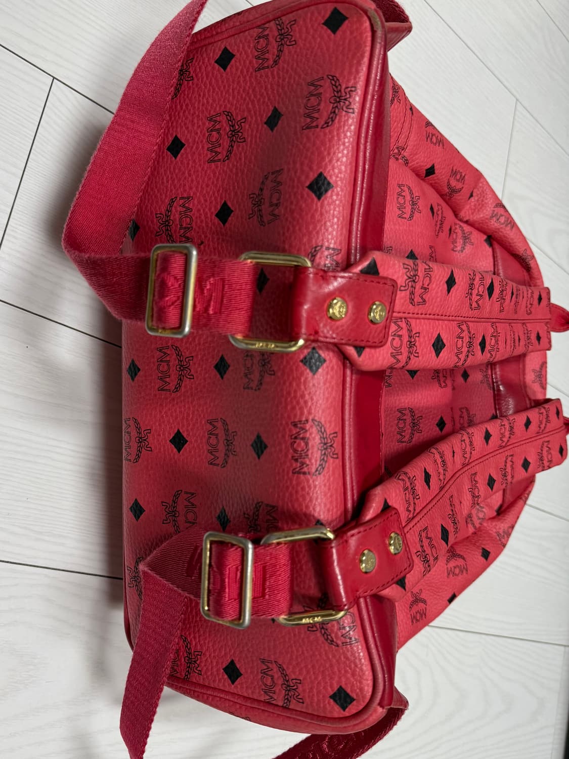 MCM 비세토스 백팩 핑크 상품이미지5