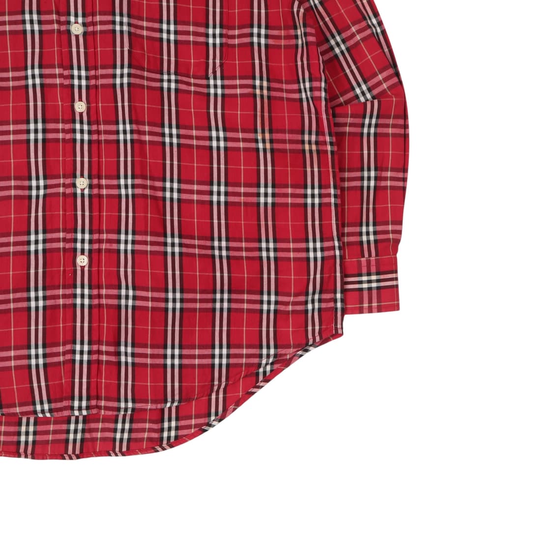 버버리 레드 노바체크 셔츠 상품이미지4
