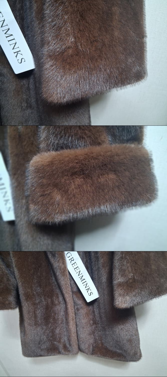 친환경 새로운 휘메일 모조밍크 코트 새거 77  상품이미지6