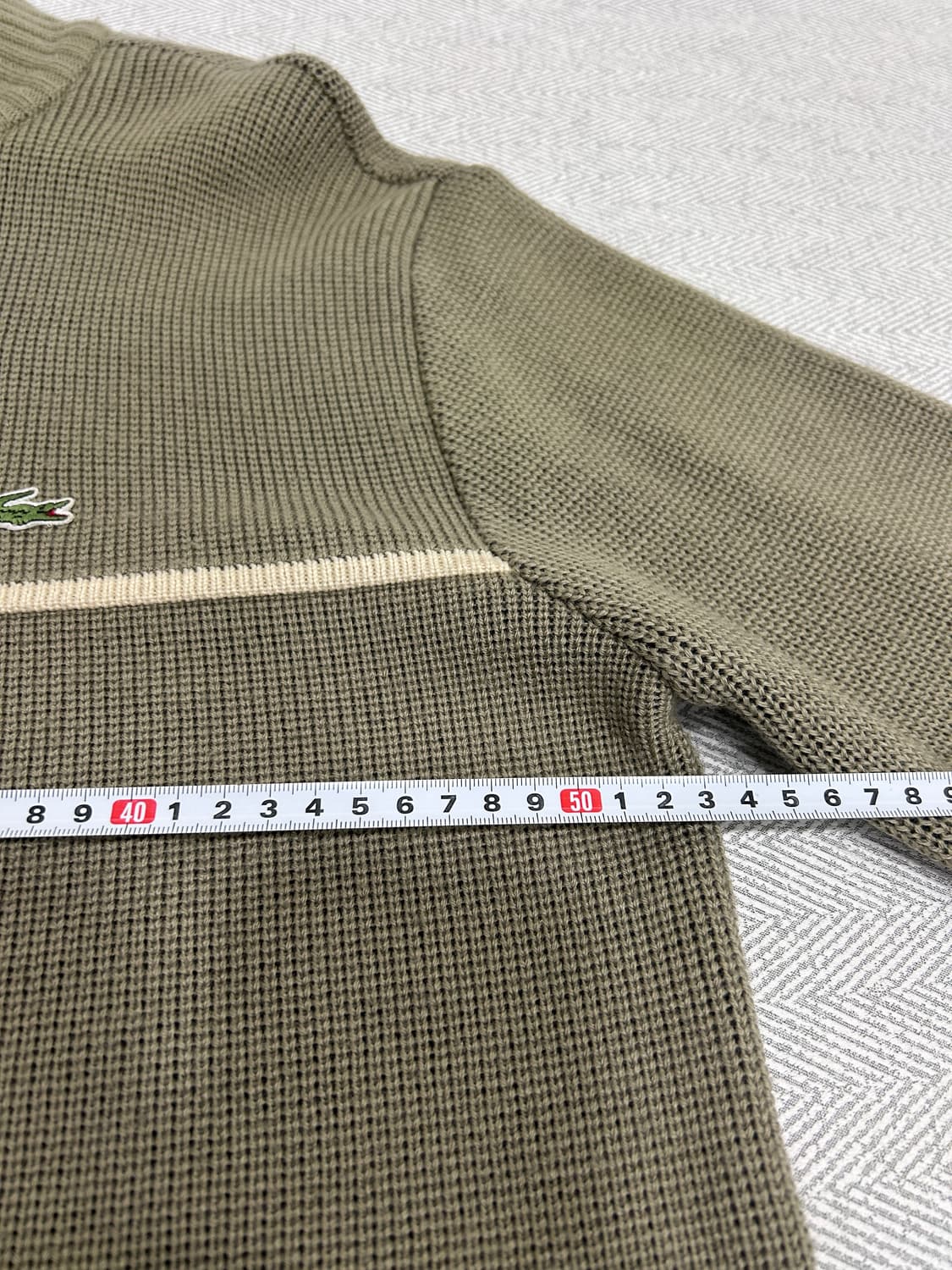라코스테 울 니트 집업 가디건 남성 100-105사이즈 상품이미지9