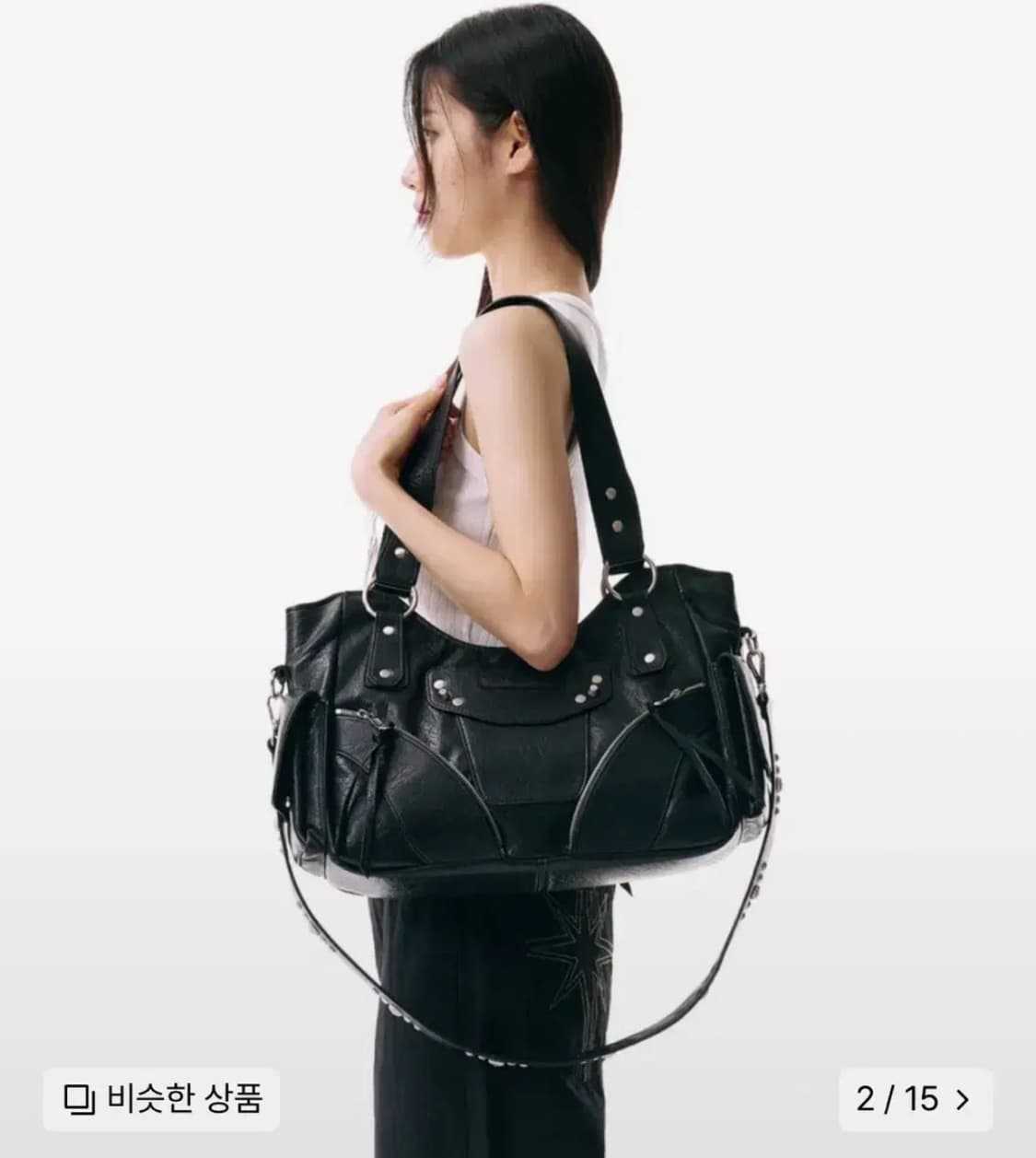 이우가마카라스 스터드 숄더백 상품이미지2