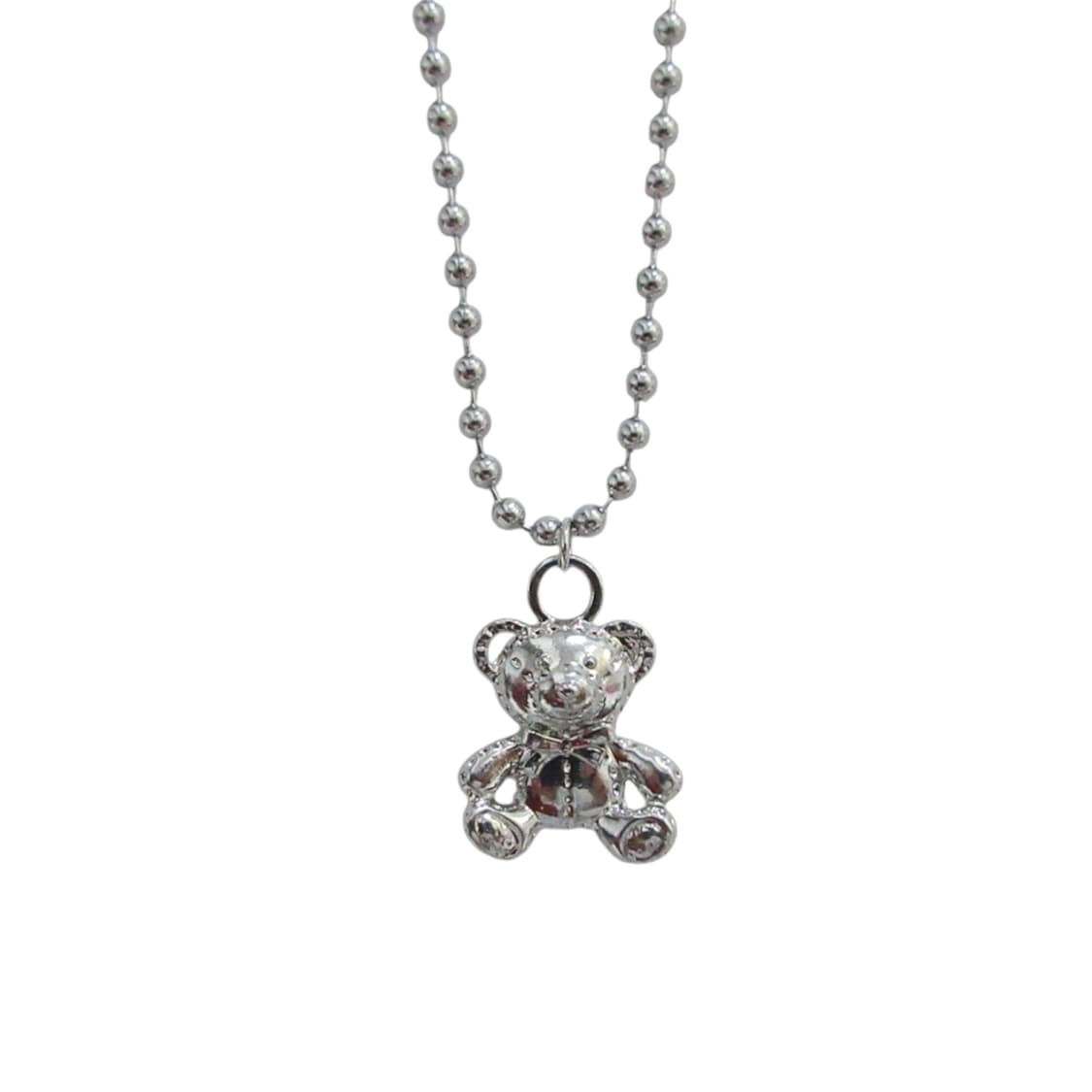 silver teddy necklace 상품이미지2