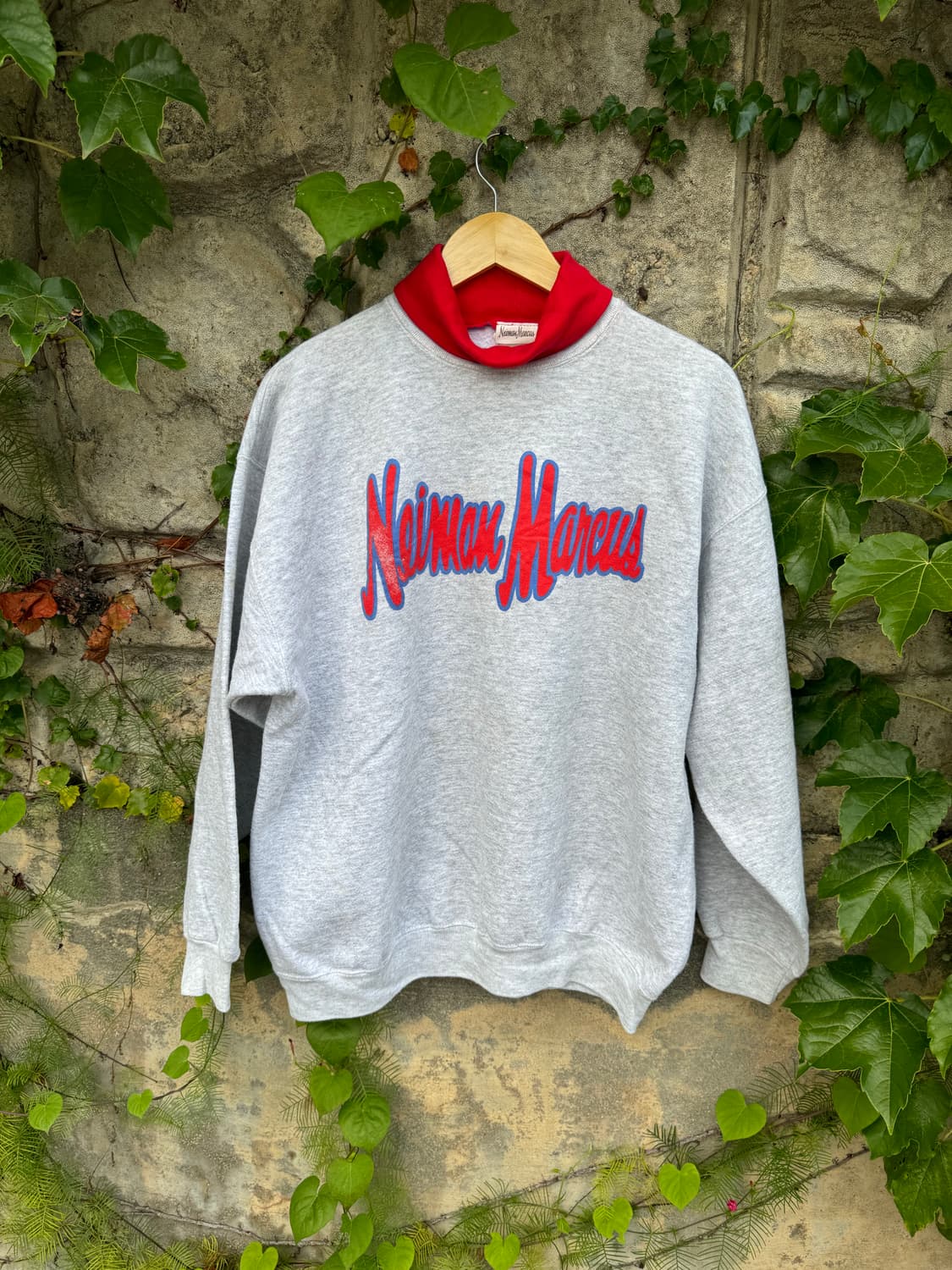 90s neiman marcus 빈티지 프린팅 폴라 맨투맨 스웻셔츠 상품이미지1