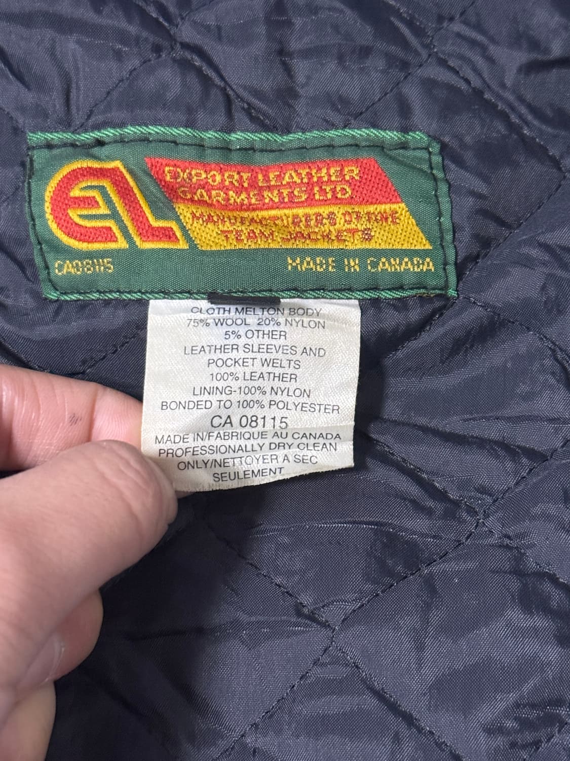 빈티지 캐나다 메이드 하키 팀 자수 패치 바시티 자켓 상품이미지9