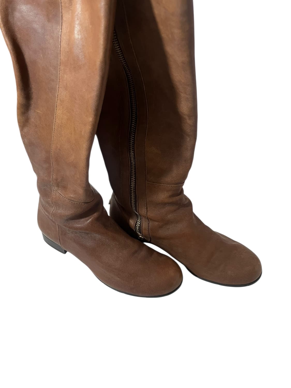 SODA 브라운 사이드지퍼 라이딩부츠 245  상품이미지3