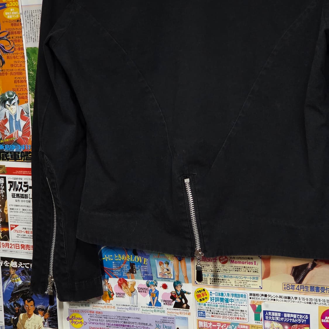 일본 빈티지 MK KLEIN 펑크 하이넥 블랙 코튼 집업 상품이미지8