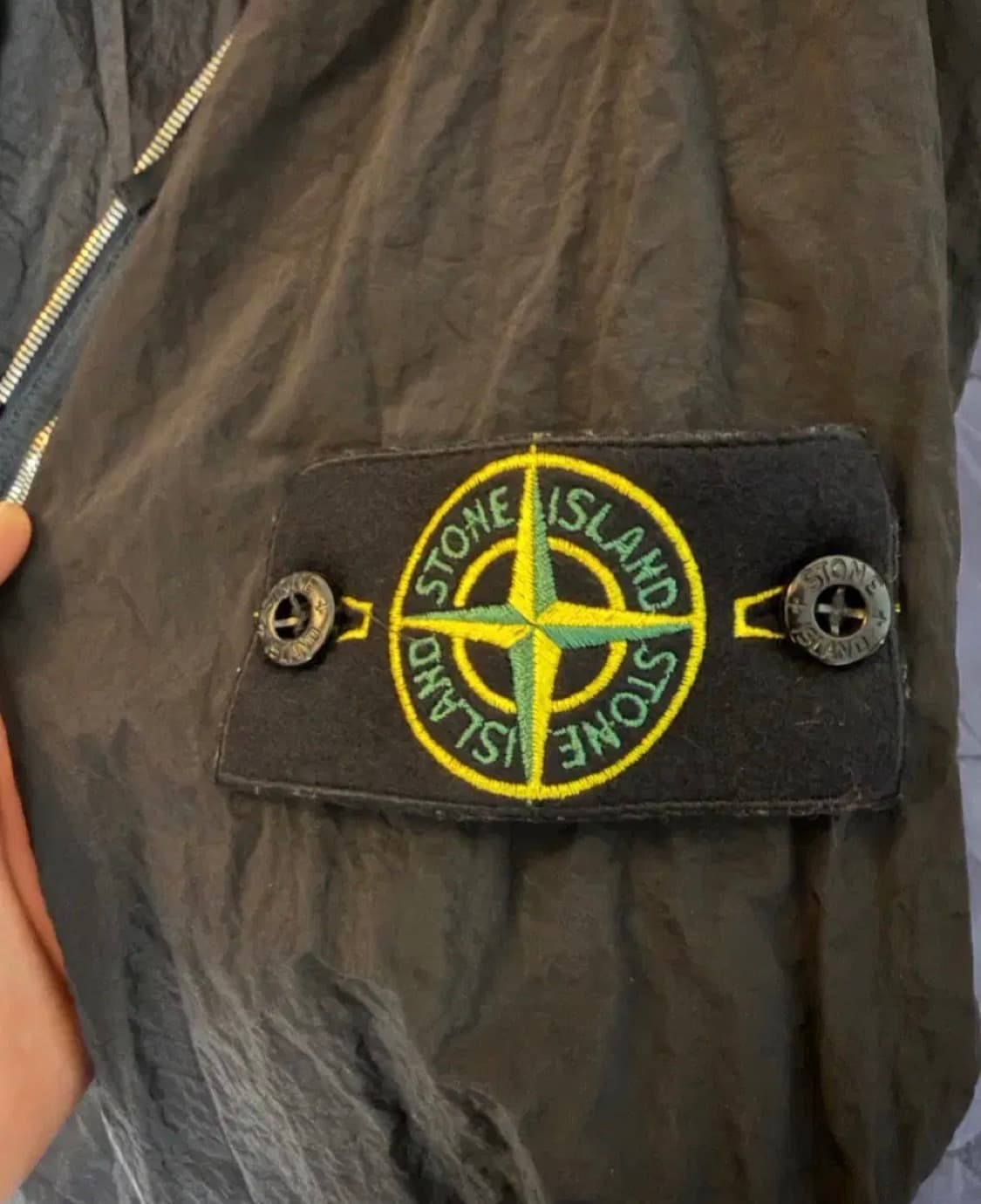 [XL]25SS 스톤아일랜드 크링클랩스 블랙 오버셔츠 상품이미지5