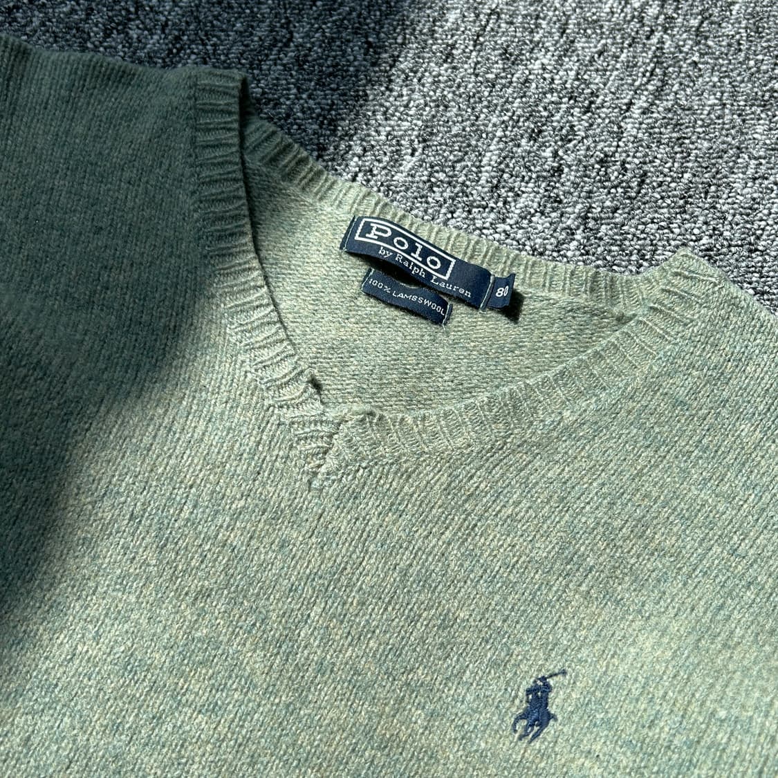 폴로 랄프로렌 램스울 올리브 니트 상품이미지5