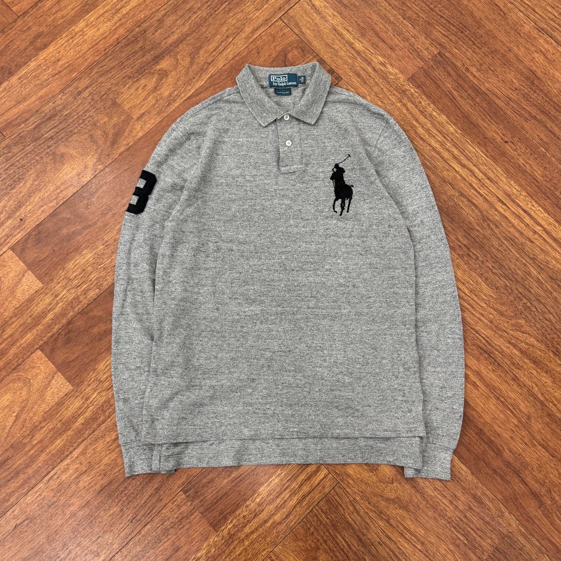 M 폴로 랄프로렌 빅포니 긴팔 PK 카라 티셔츠  상품이미지1