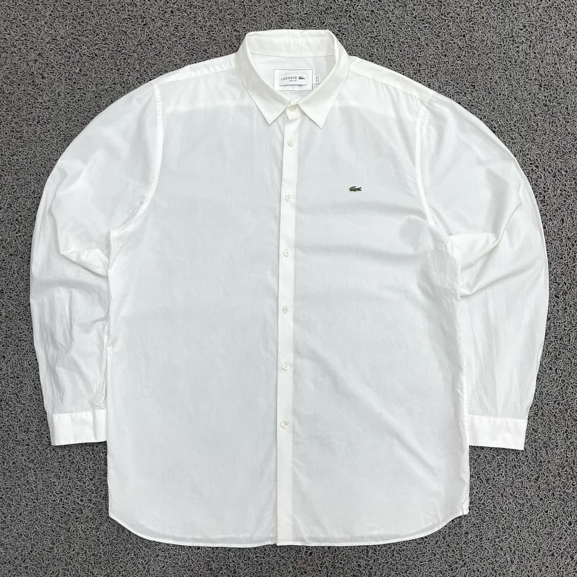 Lacoste  라코스테 자수로고 화이트 셔츠 상품이미지1