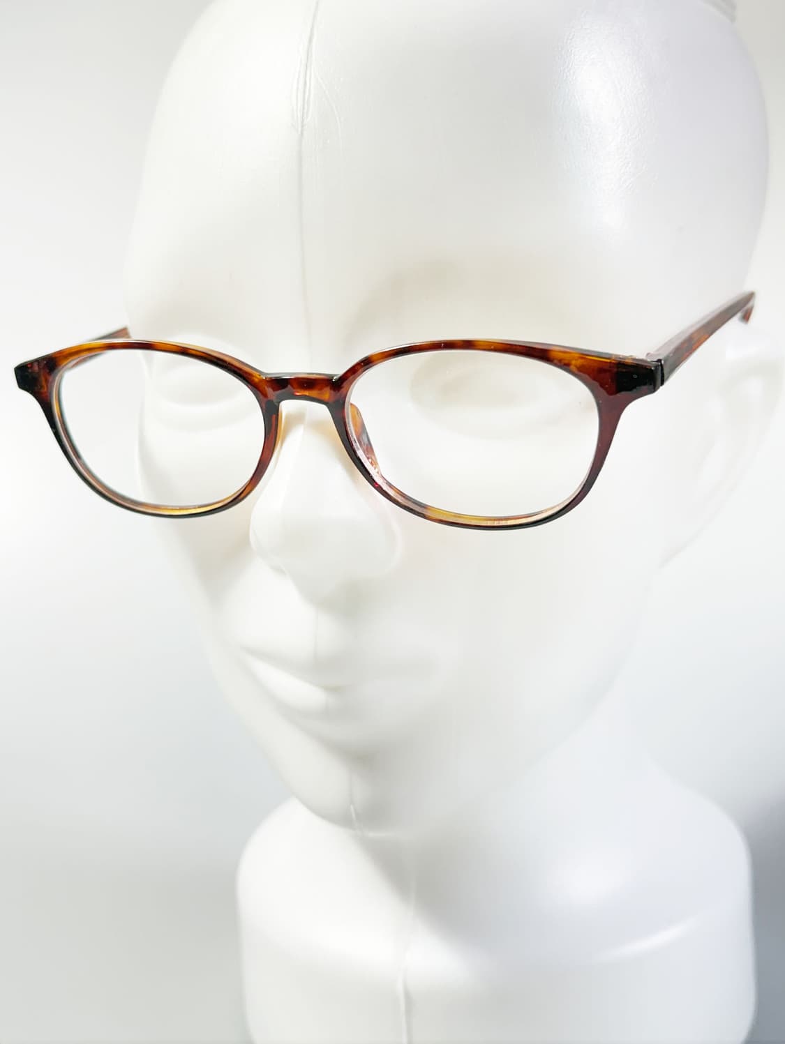 90s 레오파드 오벌 뿔테 스퀘어 프레임 빈티지 안경 상품이미지8