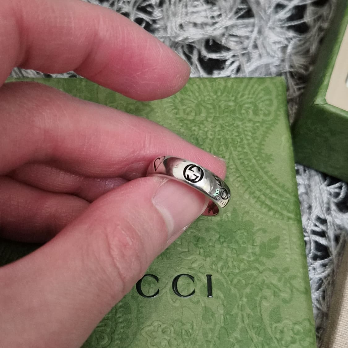 구찌 블라인드포러브 반지 12호 상품이미지3