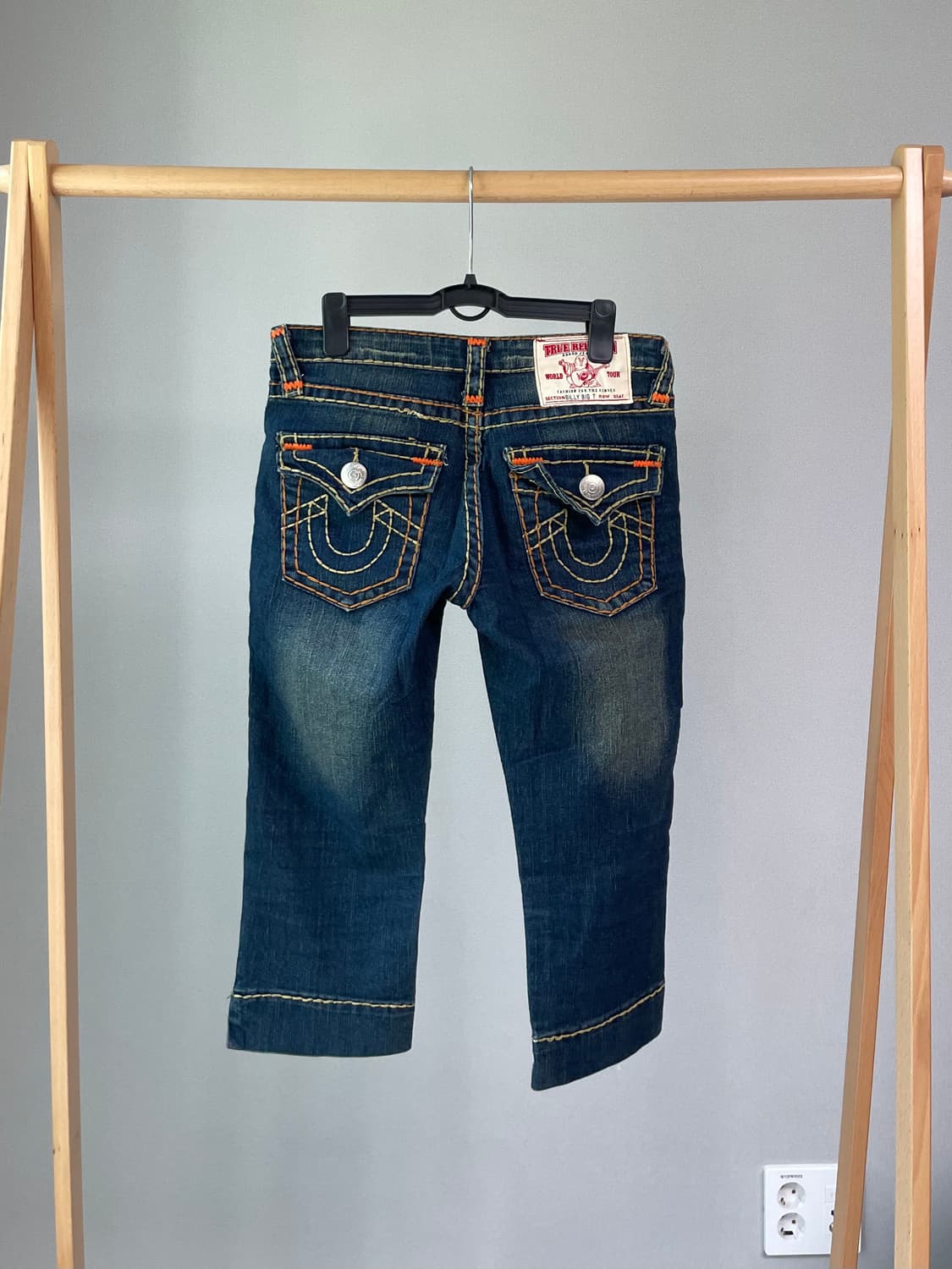 True Religion 데님 7부 팬츠(Made in USA) 상품이미지1