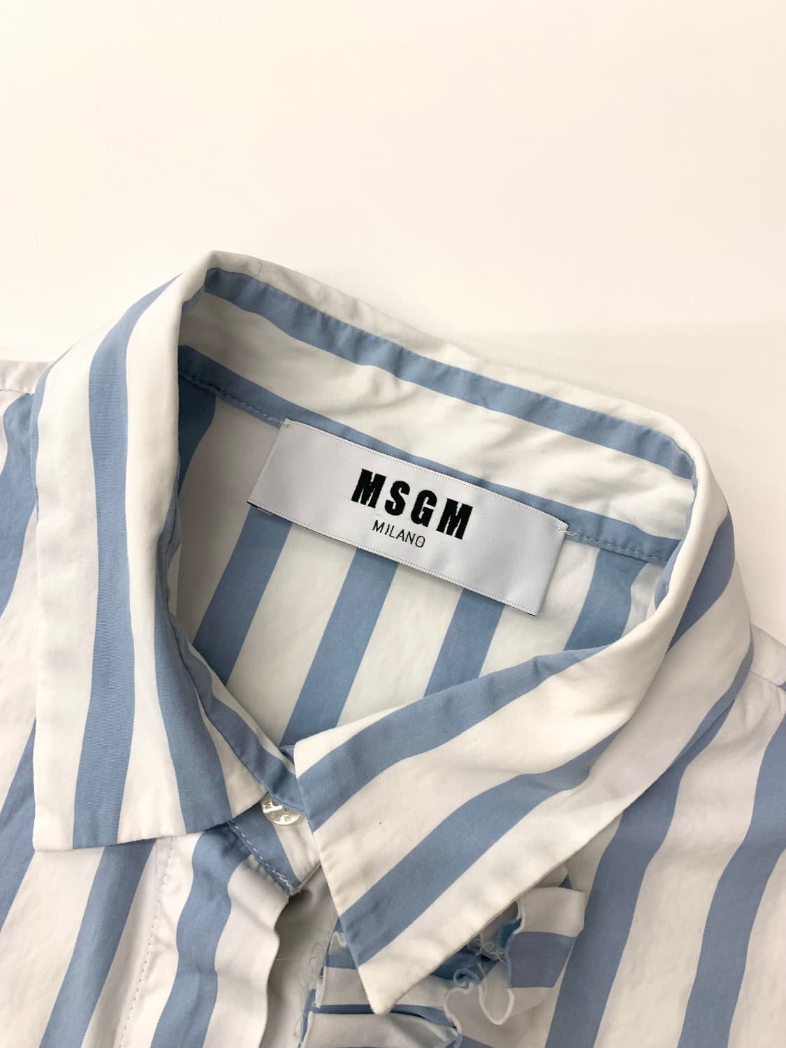 MSGM 스트라이프 프릴 블라우스 상품이미지4