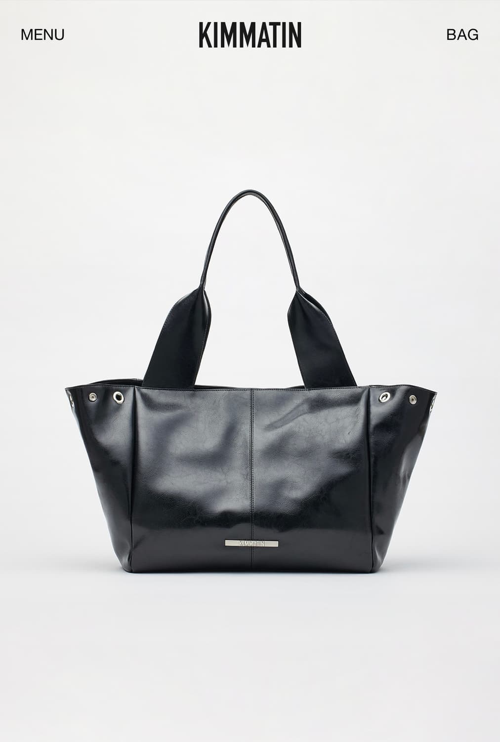 마뗑킴의 킴마틴 멀티포켓 레더 쇼퍼백 상품이미지2