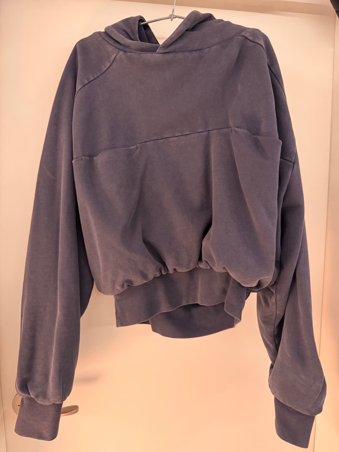 엔타이어 스튜디오 더블 크롭 후드 워시드블루 색상 팝니다 상품이미지1