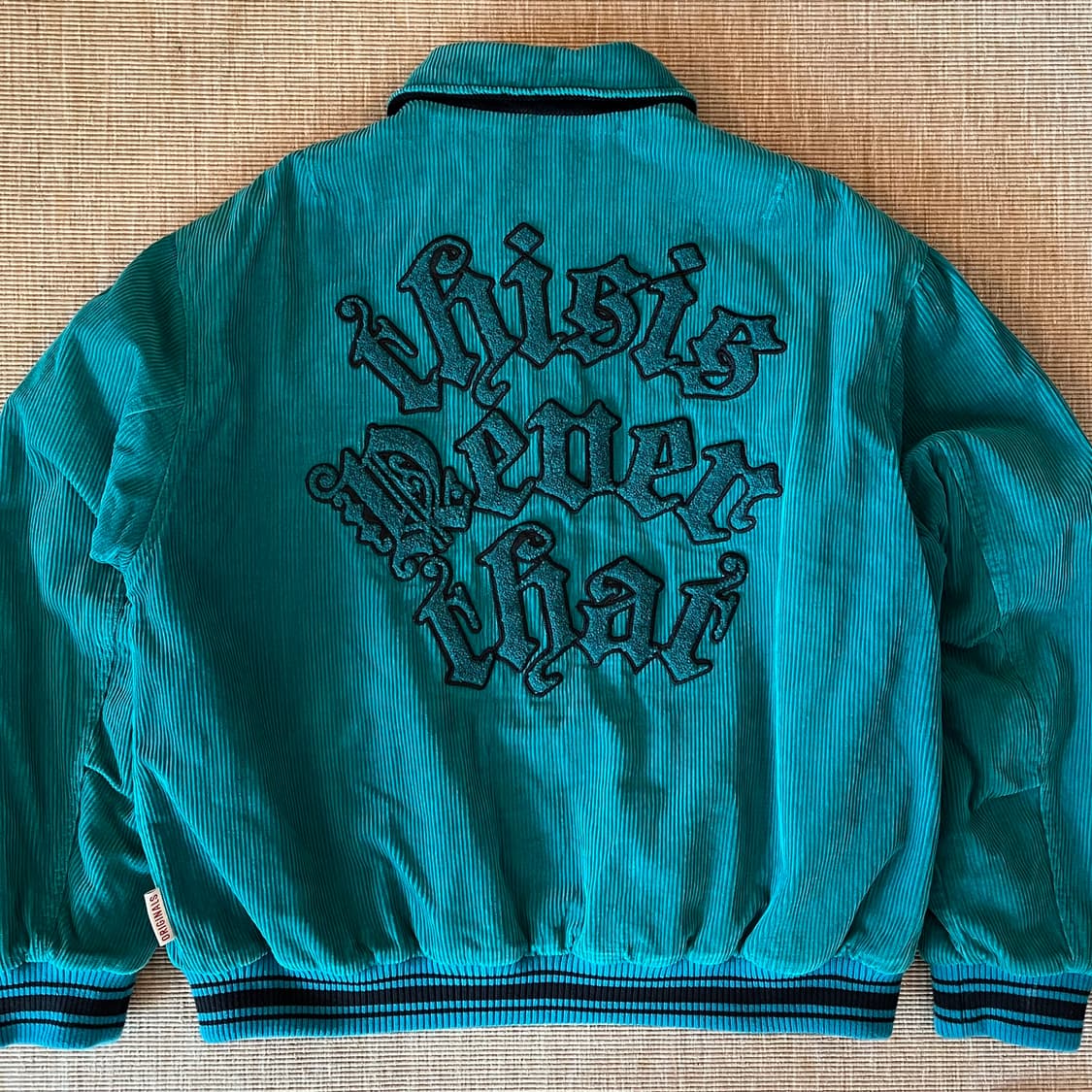 디스이즈네버댓 코듀로이 바시티 자켓 그린 상품이미지4