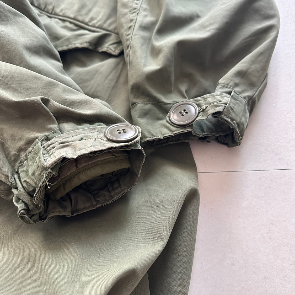 80s USARMY M65 피시테일 파카 자켓 LARGE 상품이미지9