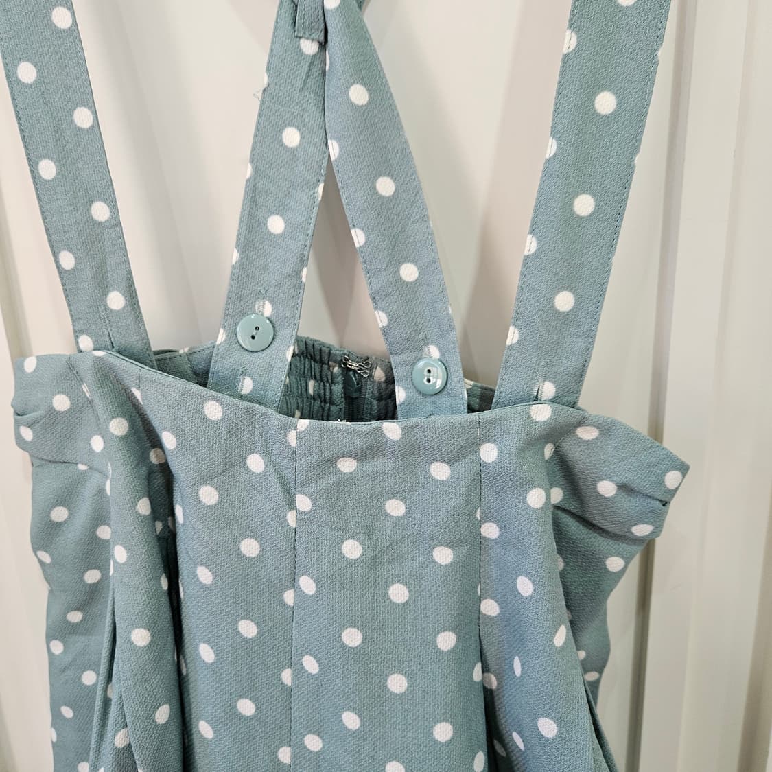 (earth music&ecology) 도트 서스펜더 팬츠 상품이미지2