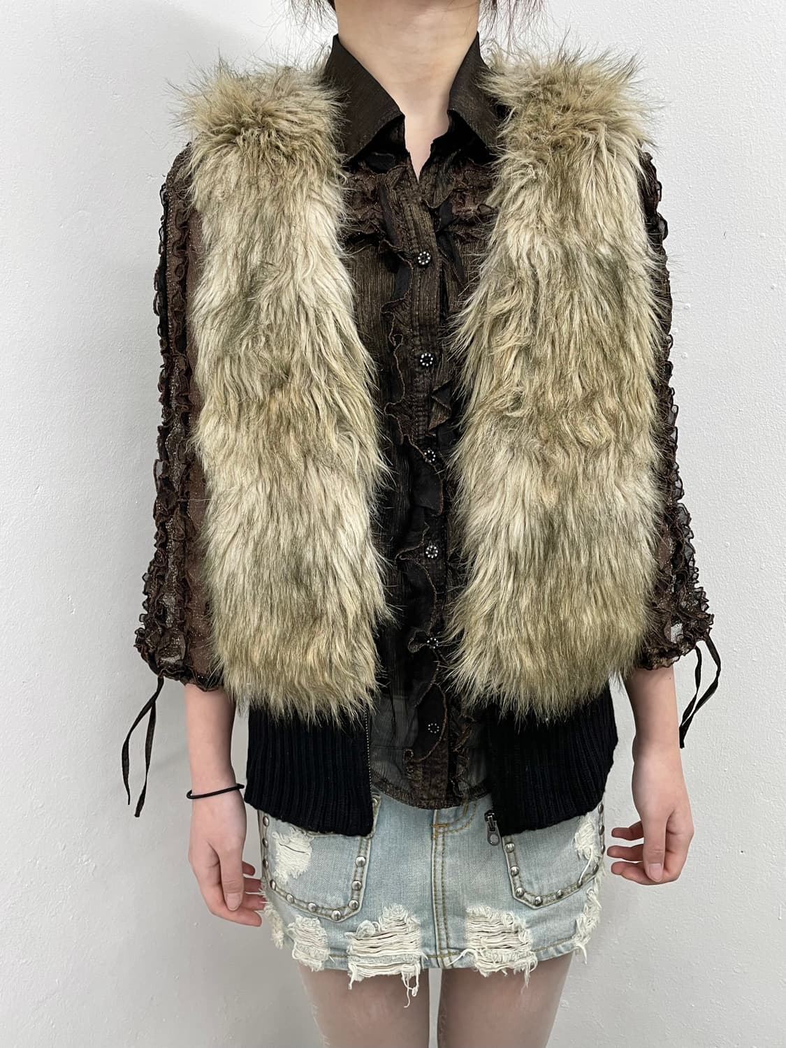 쥬시꾸뛰르 y2k 퍼 베스트 상품이미지2