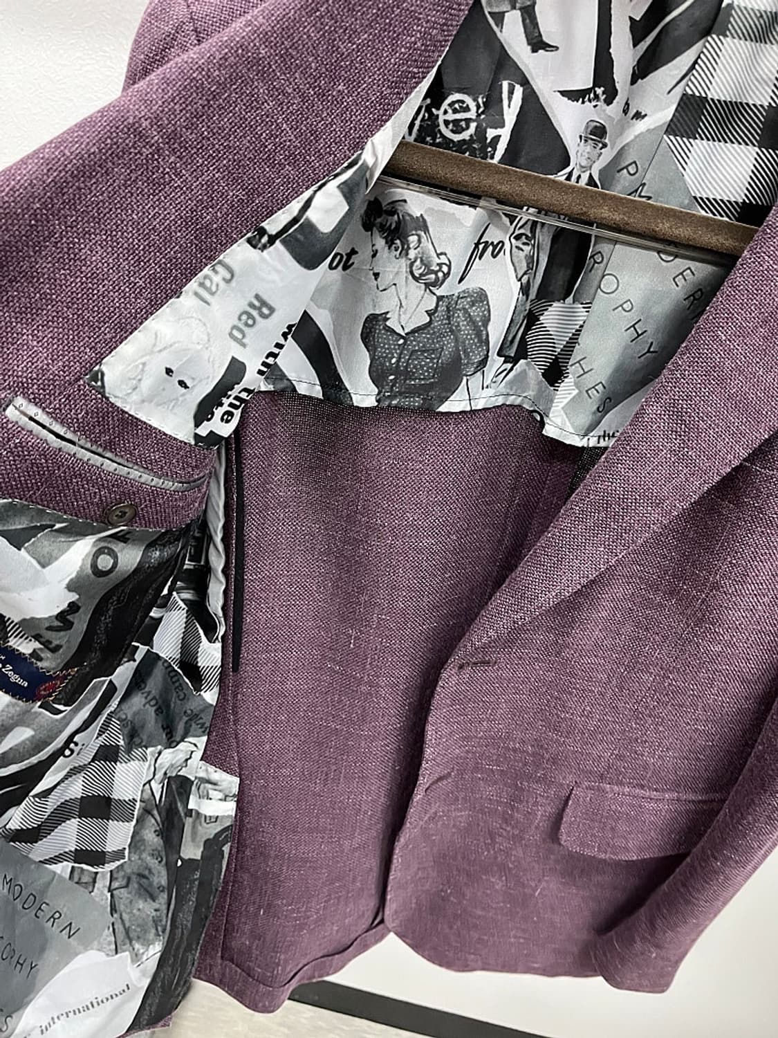 100) 닥스 퍼플 제냐 자켓  상품이미지4