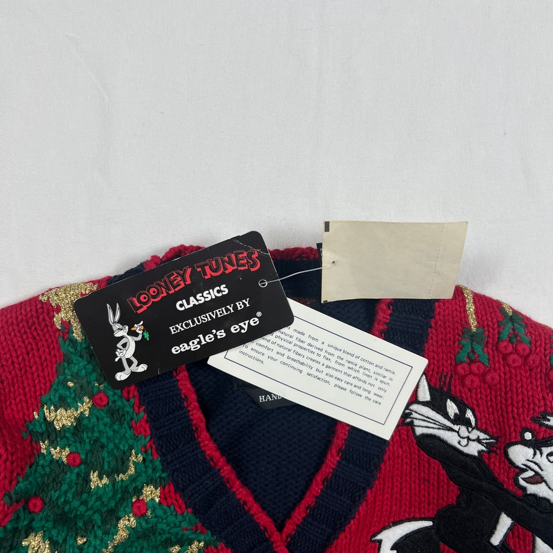 데드스탁 90‘s 95년도 루니툰즈 카툰 키즈 니트 가디건 상품이미지7